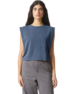 American Apparel 307GD Women's Garment-Dyed Heavyw in Faded navy