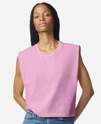 American Apparel 307GD Women's Garment-Dyed Heavyw in Faded powder pink