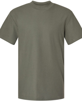 American Apparel 1PQ Pique Mockneck Tee in Lieutenant