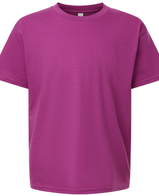 American Apparel 2001Y Youth Fine Jersey Tee in Super pink