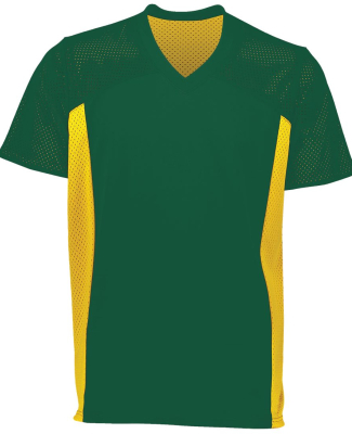Augusta Sportswear 265 Youth Reversible Flag Footb in Dark green/ gold