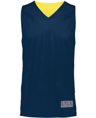 Augusta Sportswear 162 Youth Reversible 2.0 Jersey in Navy/ gold
