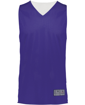 Augusta Sportswear 162 Youth Reversible 2.0 Jersey in Purple/ white