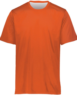 Augusta Sportswear 1602 Unisex Mesh Reversible Jer in Orange/ white