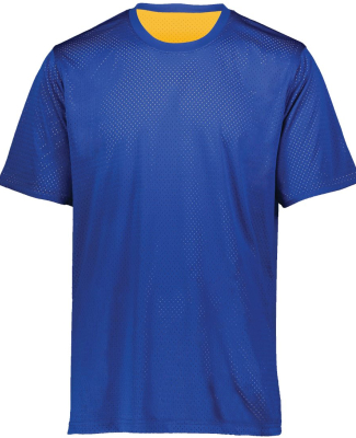 Augusta Sportswear 1602 Unisex Mesh Reversible Jer in Royal/ gold