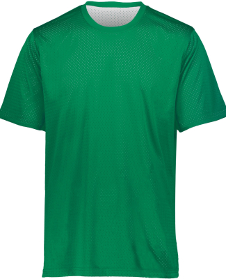 Augusta Sportswear 1603 Youth Mesh Reversible Jers in Kelly/ white