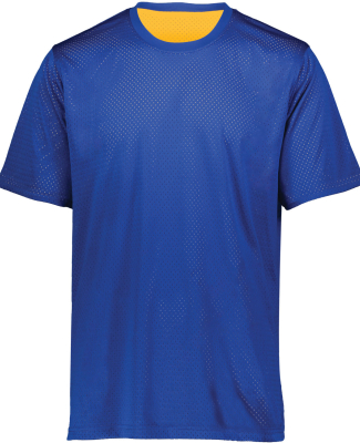 Augusta Sportswear 1603 Youth Mesh Reversible Jers in Royal/ gold