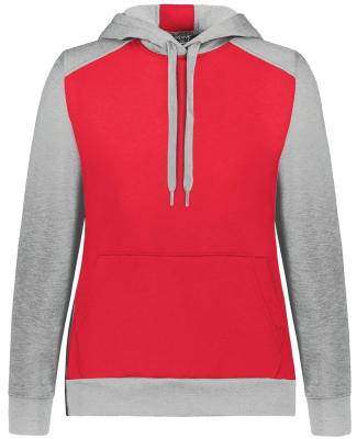 Augusta Sportswear 6867 Women's Eco Revive™ Thre in Scarlet/ grey heather
