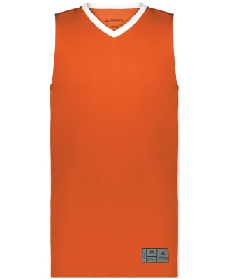 Augusta Sportswear 6886 Men's Match-Up Basketball  in Orange/ white