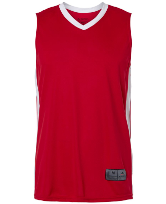 Augusta Sportswear 6886 Men's Match-Up Basketball  in Scarlet/ white