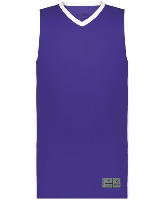 Augusta Sportswear 6887 Youth Match-Up Basketball  in Purple/ white
