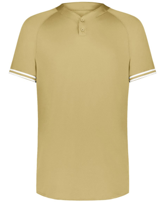 Augusta Sportswear 6905 Men's Cutter Henley Jersey in Vegas gold/ white