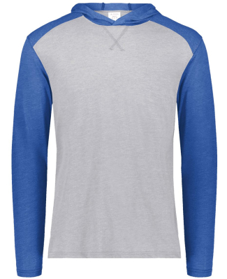 Augusta Sportswear 6884 Unisex Gameday Vintage Hoo in Grey heather/ royal heather