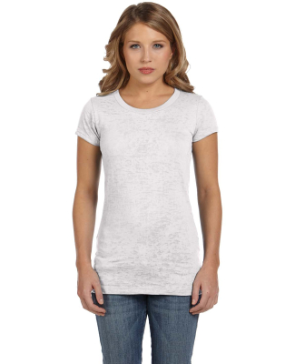 Bella + Canvas 8601 Women's Burnout Tee in White