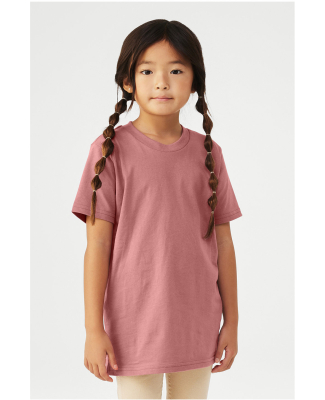 Bella + Canvas 3001Y Youth Jersey Tee in Mauve