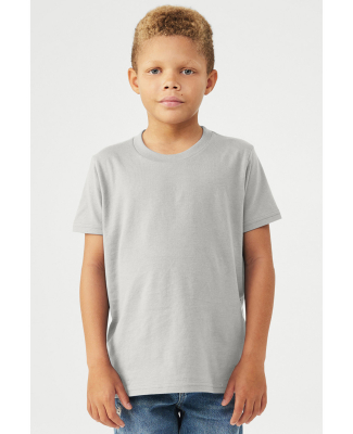 Bella + Canvas 3001Y Youth Jersey Tee in Silver