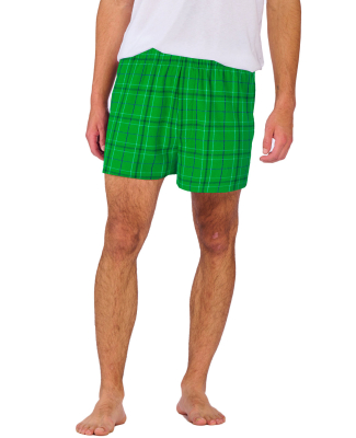 Boxercraft BM6701 Men's Double Brushed Flannel Box in Kelly field day plaid