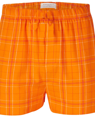 Boxercraft BM6701 Men's Double Brushed Flannel Box in Orange field day plaid