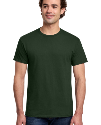 Gildan 3000 Unisex Light Cotton T-Shirt in Forest green