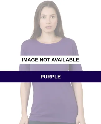 Bayside Apparel 3300 Women's USA-Made Scoop Neck T Purple