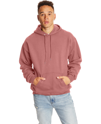 Hanes F170 Unisex Ultimate Cotton® Hooded Sweatsh in Mauve