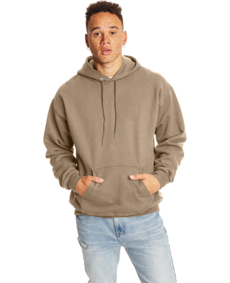 Hanes F170 Unisex Ultimate Cotton® Hooded Sweatsh in Pebble