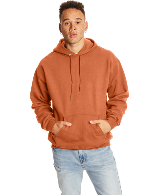 Hanes F170 Unisex Ultimate Cotton® Hooded Sweatsh in Pumpkin