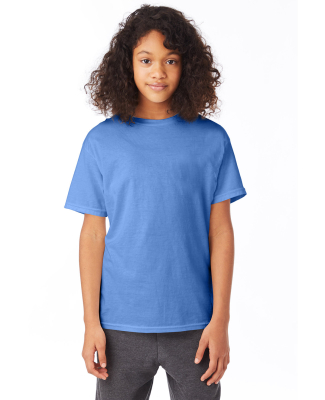 Hanes 5370 Youth Ecosmart™ T-Shirt in Carolina blue