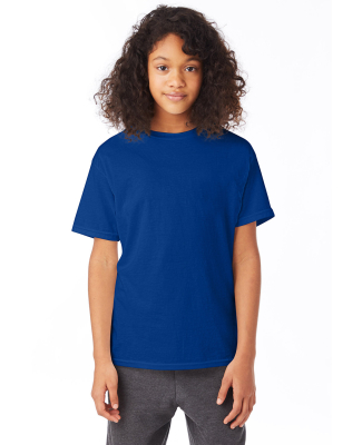 Hanes 5370 Youth Ecosmart™ T-Shirt in Deep royal