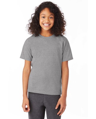 Hanes 5370 Youth Ecosmart™ T-Shirt in Oxford gray