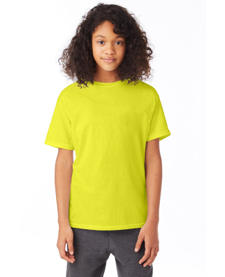 Hanes 5370 Youth Ecosmart™ T-Shirt in Safety green