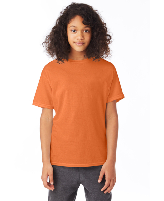 Hanes 5370 Youth Ecosmart™ T-Shirt in Safety orange