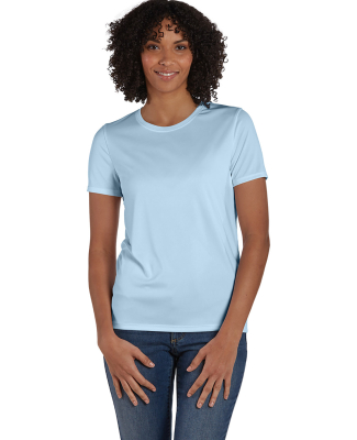 Hanes 4830 Women's Cool DRI® Performance T-Shirt in Light blue