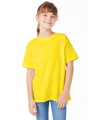 Hanes 5480 Youth Essential-T T-Shirt in Athletic yellow