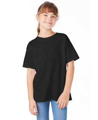 Hanes 5480 Youth Essential-T T-Shirt in Black