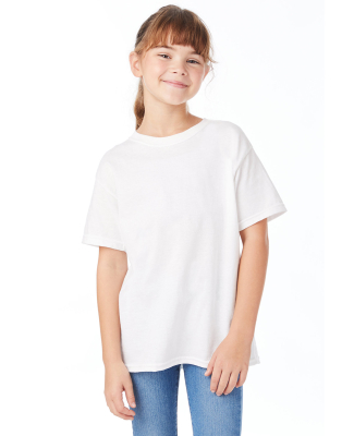 Hanes 5480 Youth Essential-T T-Shirt in White