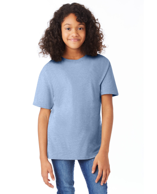 Hanes 498Y Youth Perfect-T T-Shirt in Light blue