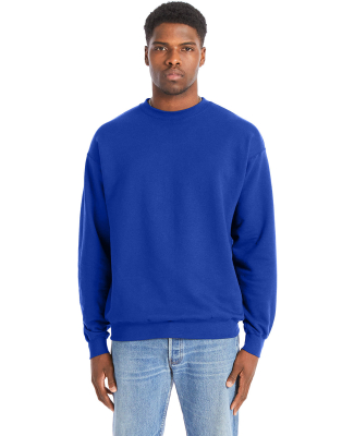Hanes RS160 Unisex Perfect Sweats Crewneck Sweatsh in Deep royal
