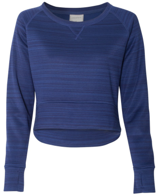 J America 8663 Women's Odyssey Striped Performance in Sapphire stripe