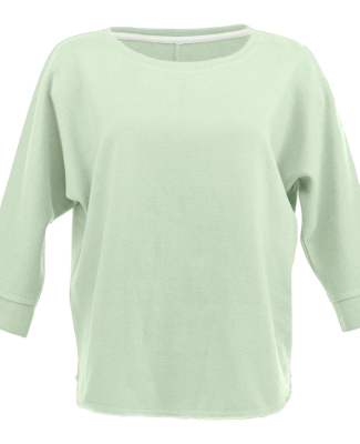 J America 8685 Women's Lounge Fleece Dolman Crewne in Julep