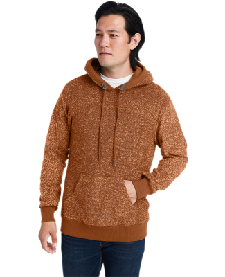 J America 8711 Men's Aspen Fleece Hooded Sweatshir in Rust speck