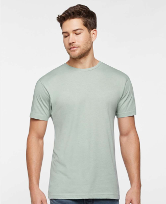 LA T 6901ECO Unisex Eco Jersey Tee in Eucalyptus
