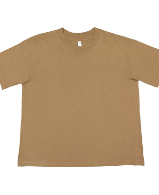 LA T 3520 Relaxed Crew Tee in Coyote brown