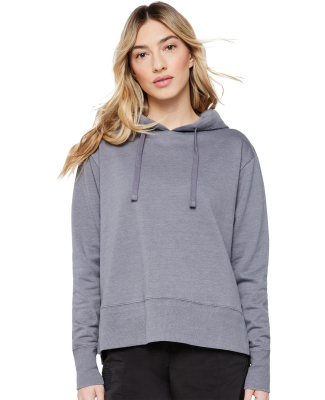 LA T 3536 Women's Vintage Wash Hoodie in Washed grey