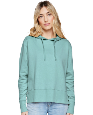 LA T 3536 Women's Vintage Wash Hoodie in Washed saltwater