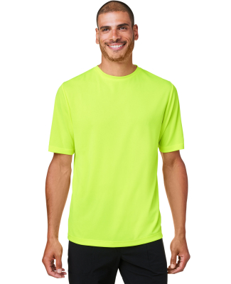 Team 365 TT15 Men's Zone Performance Mesh T-Shirt in Safety yellow
