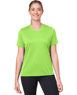 Team 365 TT15W Women's Zone Performance Mesh T-Shi in Acid green