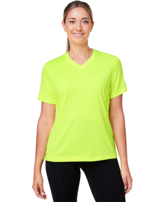 Team 365 TT15W Women's Zone Performance Mesh T-Shi in Safety yellow