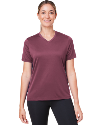 Team 365 TT15W Women's Zone Performance Mesh T-Shi in Sport dark maroon