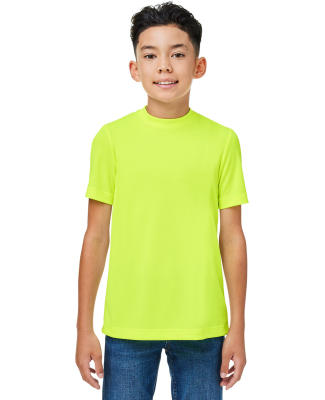Team 365 TT15Y Youth Zone Performance Mesh T-Shirt in Safety yellow